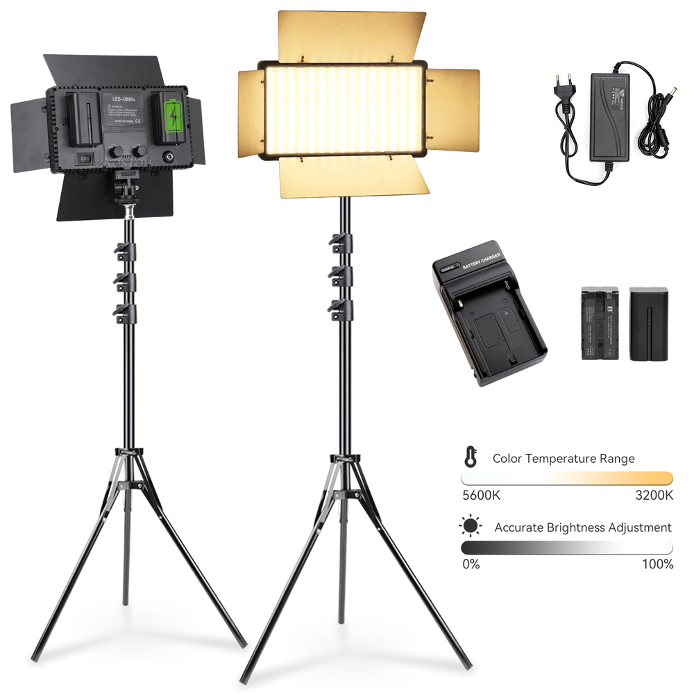U600 LED إضاءة استوديو الصور ل - مراجعة Zoom Lighting Kit وسعره