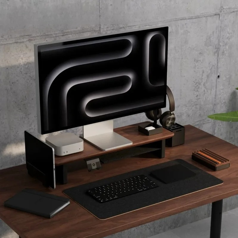 عرض ساخن! حامل شاشة من خشب الج - مراجعة Monitor Riser Stand وسعره
