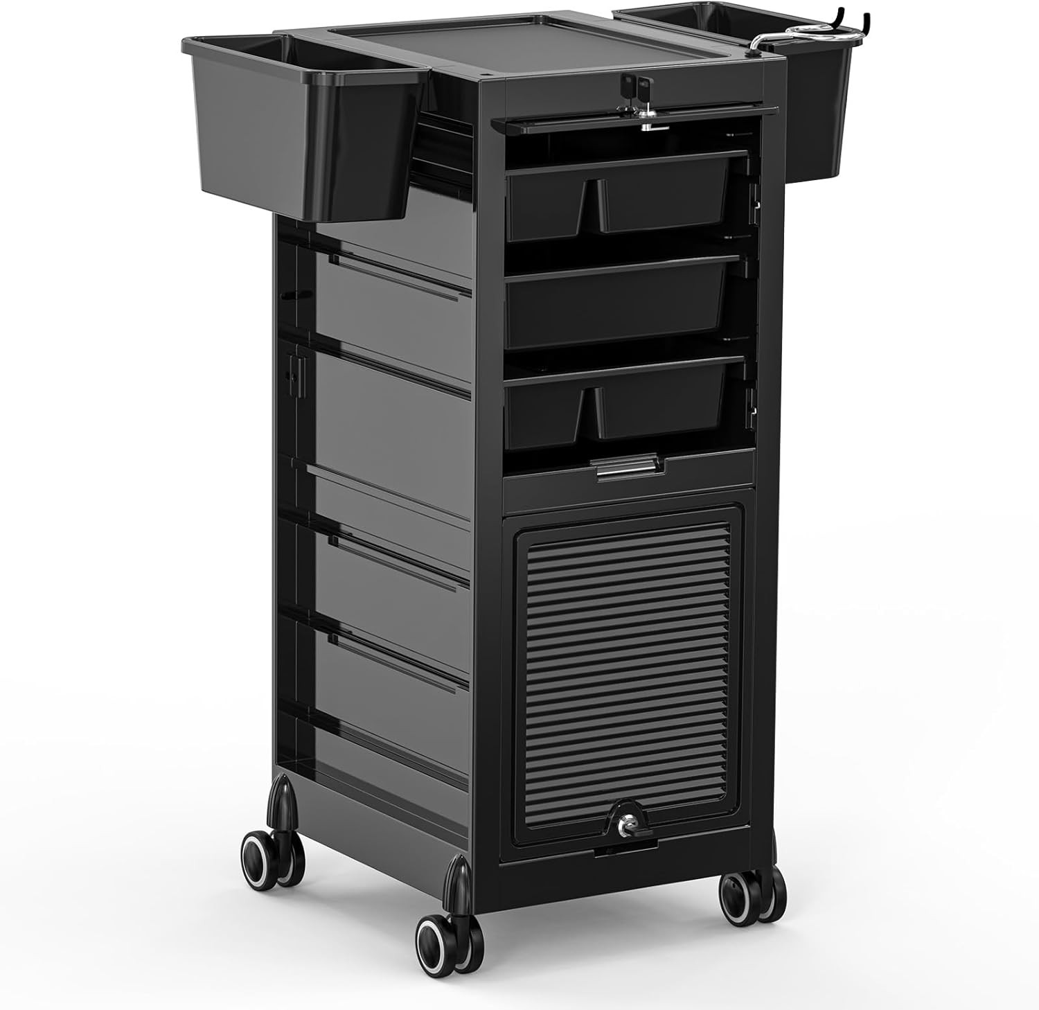 عربة تجميل متحركة مع بابين قاب - مراجعة Rolling File Cart وسعره