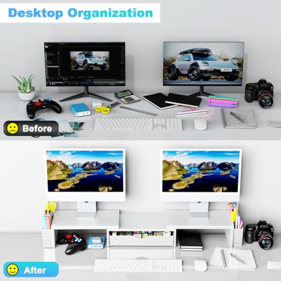 منظمات وإكسسوارات مكتبية معدني - مراجعة Monitor Riser Stand وسعره