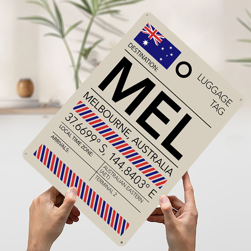 لافتة معدنية مطبوعة مخصصة لمطا - مراجعة Home Office Australia وسعره